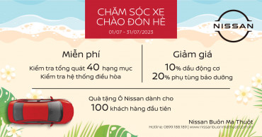 ƯU ĐÃI DỊCH VỤ THÁNG 7: CHĂM SÓC XE - CHÀO ĐÓN HÈ